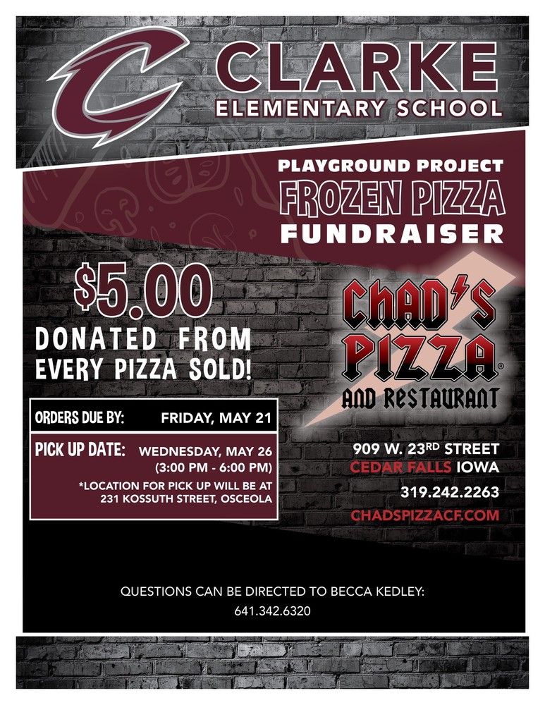 Chad's Pizza- Elementary Playground Fundraiser