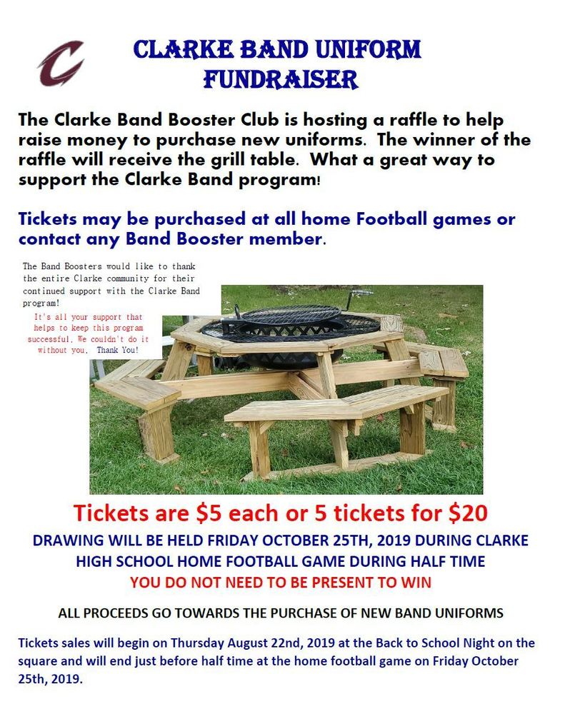 clarke band fundraiser