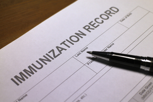 Be sure your students' immunizations are up to date