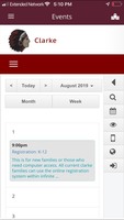 Clarke app & website now directly connected to the South Central Conference calendar!